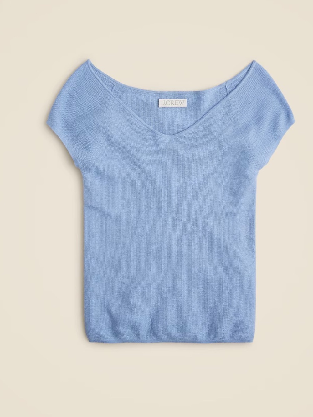 J. Crew Cashmere Silk Blend vneck sweater tshirt, Size L. Never worn!